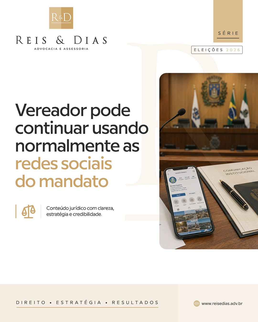 Vereador pode continuar usando normalmente as redes sociais do mandato? Nem toda comunicação realiza