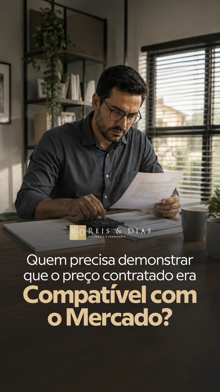 Quem precisa demonstrar que o preço contratado era compatível com o mercado? A definição do preço em