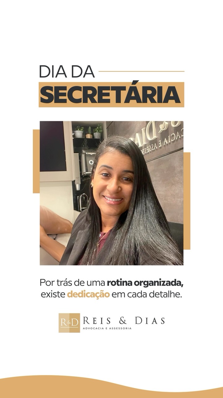 Por trás de uma rotina organizada, existe dedicação em cada detalhe. Feliz dia da Secretária (o)!