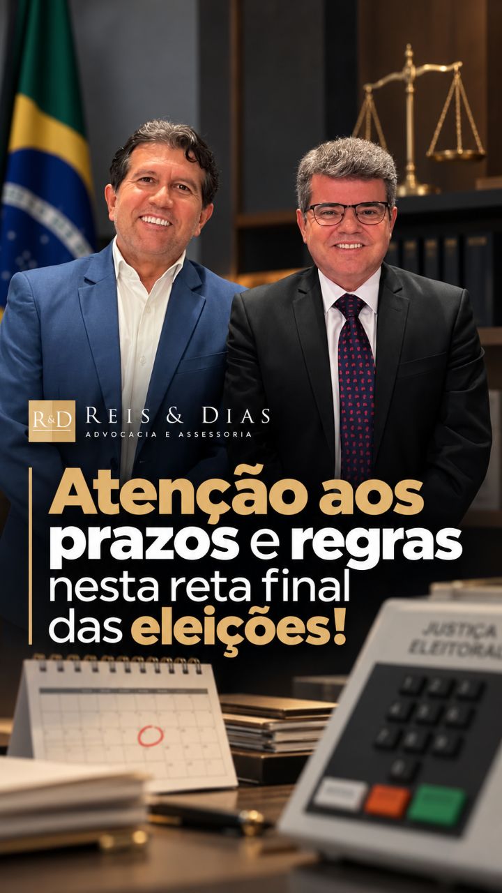 Atenção aos prazos e regras nesta reta final das eleições! ⚖️🗓️ Nesta sexta-feira, datas importante